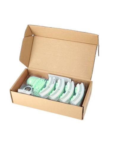 Hula hop hms hhw06 z wypustkami, obciążnikiem i licznikiem zielony