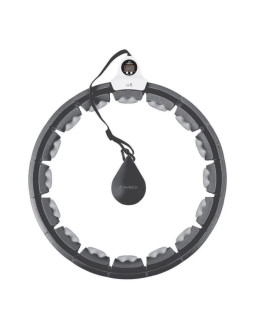 Hula hop hms hhw06 z wypustkami, obciążnikiem i licznikiem czarny