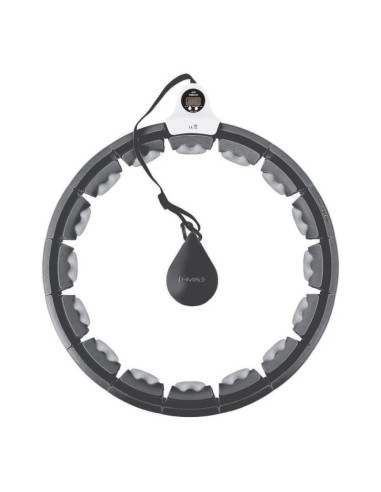 Hula hop hms hhw06 z wypustkami, obciążnikiem i licznikiem czarny