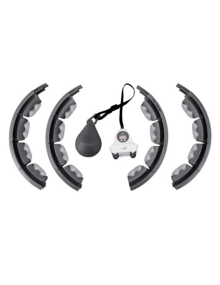 Hula hop hms hhw06 z wypustkami, obciążnikiem i licznikiem czarny