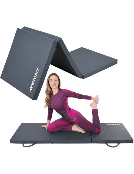 Materac gimnastyczny składany 180x60x5cm szary enero fit