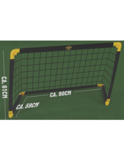 Bramka do piłki nożnej z siatką składana 90x59x61cm umbro 2
