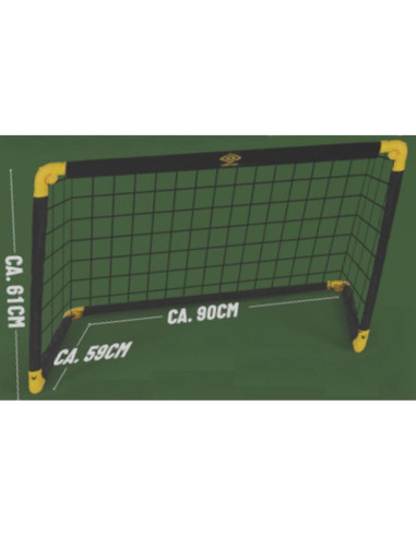 Bramka do piłki nożnej z siatką składana 90x59x61cm umbro