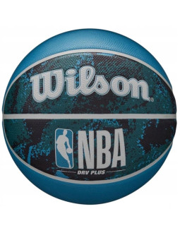 Piłka do koszykówki wilson nba drv plus vibe wz3012602xb7 r.7 czarno niebieska