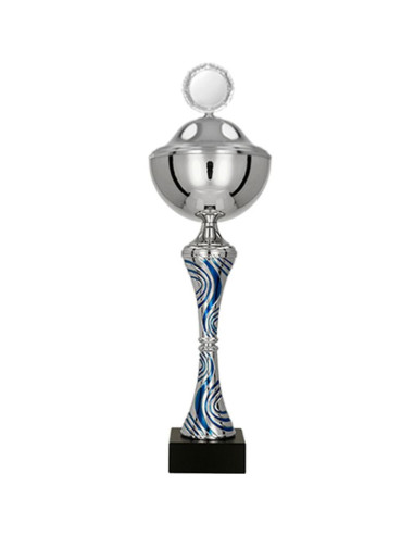 Puchar metalowy z przykrywką