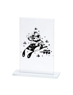 Trofeum szklane grawerowane + wypełnienie farbą 2