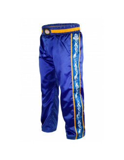 Spodnie sportowe długie skbp-200 czerwone/niebieskie 2