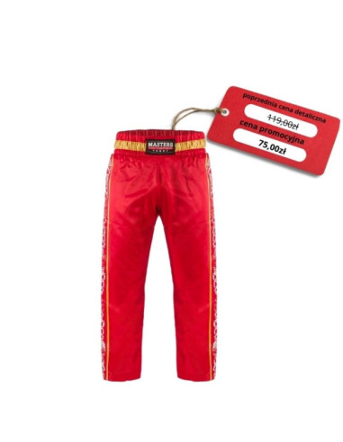 Spodnie sportowe długie skbp-200 czerwone/niebieskie