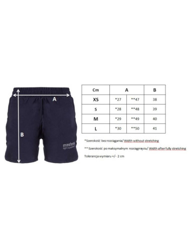 Spodenki krótkie damskie masters skw-compression granatowy