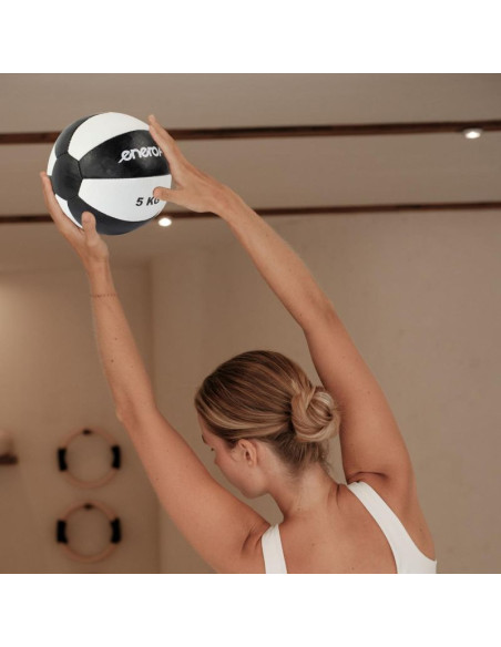 Piłka lekarska 5kg skóra syntetyczna enero fit