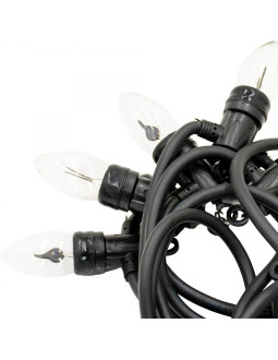 Oświetlenie łańcuch świetlny imitujący płomień 10led