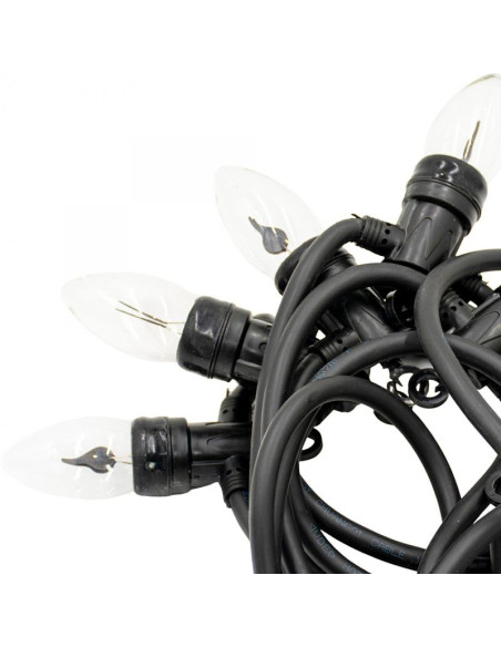 Oświetlenie łańcuch świetlny imitujący płomień 10led