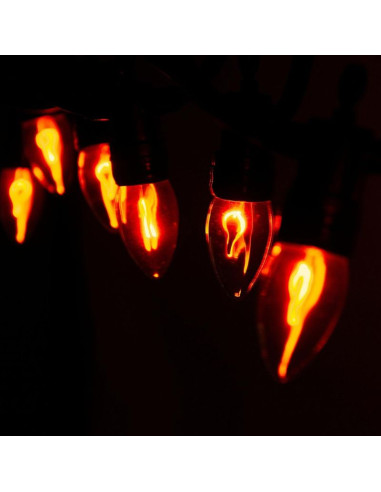 Oświetlenie łańcuch świetlny imitujący płomień 10led