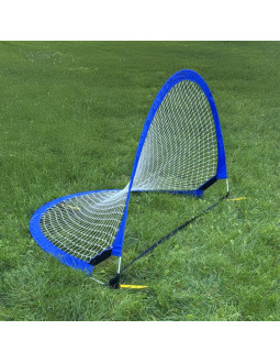 Bramka piłkarska treningowa pop-up - niebieska (l) 183x104x104 cm 2