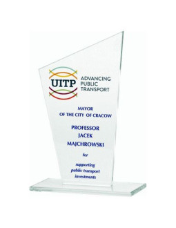 Trofeum szklanie z nadrukiem kolorowym luxorjet 2