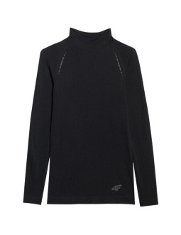 Koszulka damska longsleeve 4f f419 głęboka czerń 4fwaw25tflof419 20s 2