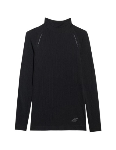 Koszulka damska longsleeve 4f f419 głęboka czerń 4fwaw25tflof419 20s