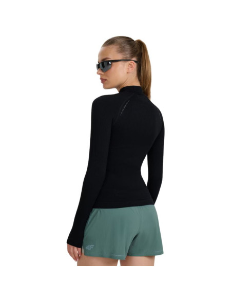 Koszulka damska longsleeve 4f f419 głęboka czerń 4fwaw25tflof419 20s