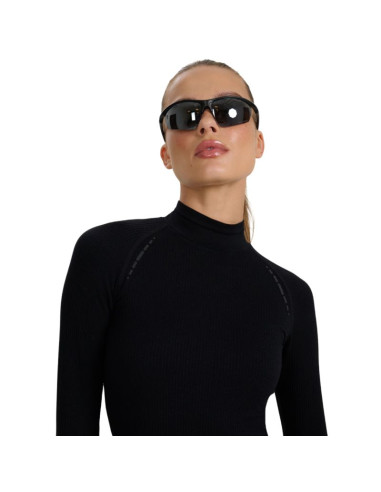 Koszulka damska longsleeve 4f f419 głęboka czerń 4fwaw25tflof419 20s