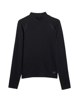 Koszulka męska longsleeve 4f m417 głęboka czerń 4fwaw25tflom417 20s 2