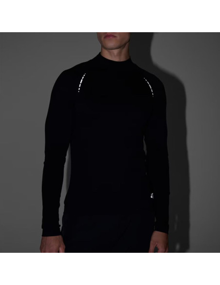 Koszulka męska longsleeve 4f m417 głęboka czerń 4fwaw25tflom417 20s