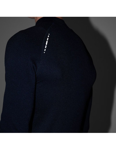 Koszulka męska longsleeve 4f m417 głęboka czerń 4fwaw25tflom417 20s