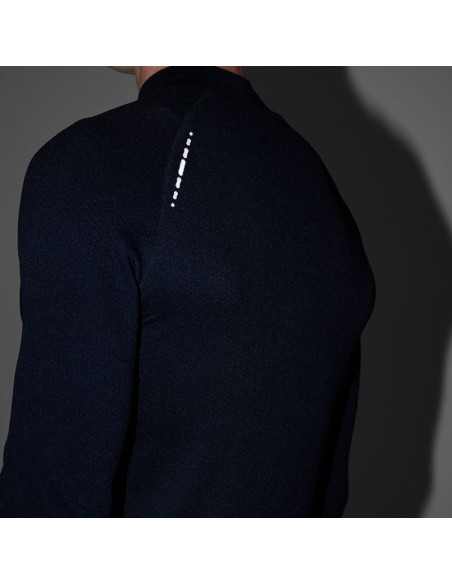 Koszulka męska longsleeve 4f m417 głęboka czerń 4fwaw25tflom417 20s