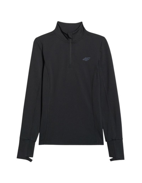 Bluza termoaktywna damska 4f f098 głęboka czerń 4fwaw25ubruf098 20s