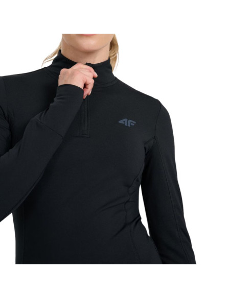Bluza termoaktywna damska 4f f098 głęboka czerń 4fwaw25ubruf098 20s