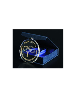 Medal szklany grawerowany z etui + wypełnienie farbą 2