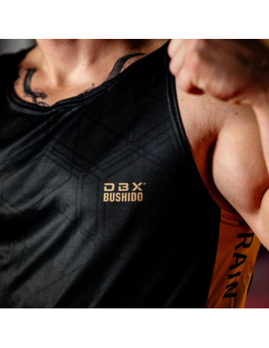 Koszulka bokserska tanktop gold