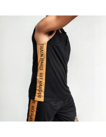 Koszulka bokserska tanktop gold