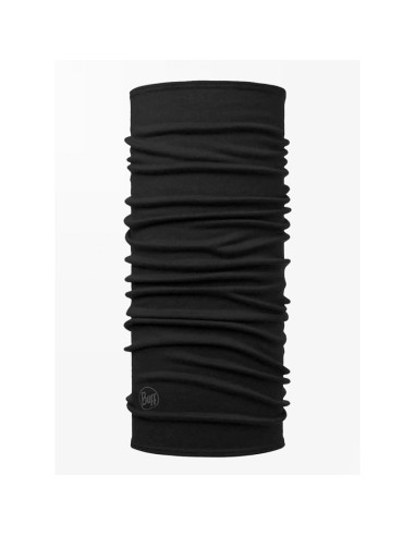 Bandana buff merino midweight solid black