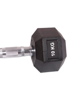 Hantla gumowa hex 10 kg enero fit 2