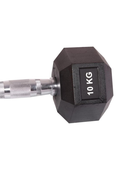 Hantla gumowa hex 10 kg enero fit