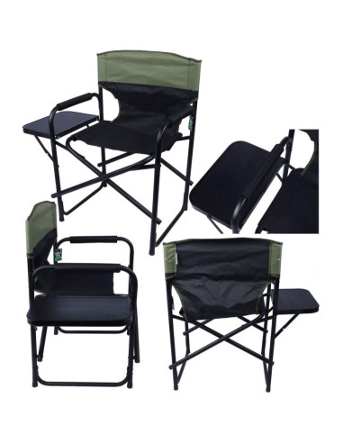 Krzesło turystyczne składane ze stolikiem