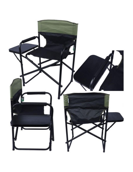 Krzesło turystyczne składane ze stolikiem