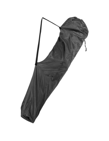 Krzesło turystyczne składane lux 60x60x105cm szaro-czarne