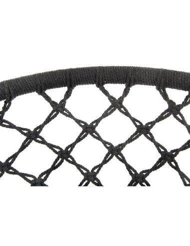 Hamak ażurowy fotel wiszący bocianie gniazdo 80x60cm ciemny szary