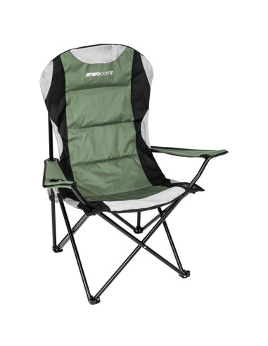 Krzesło turystyczne składane lux 60x60x105cm zielono-czarne