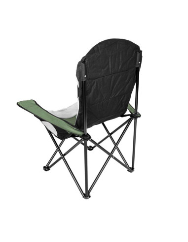 Krzesło turystyczne składane lux 60x60x105cm zielono-czarne