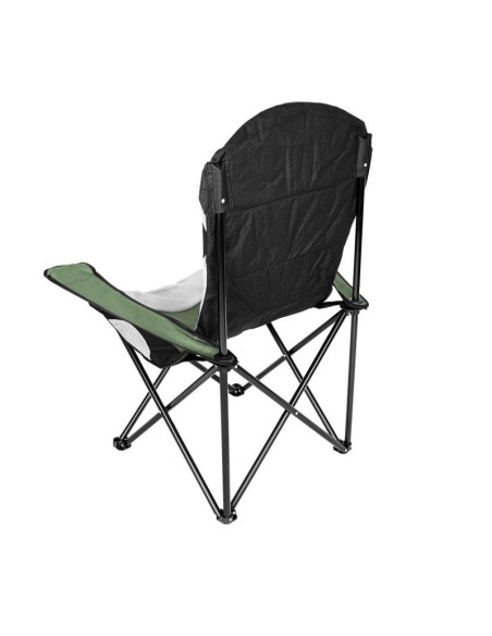 Krzesło turystyczne składane lux 60x60x105cm zielono-czarne
