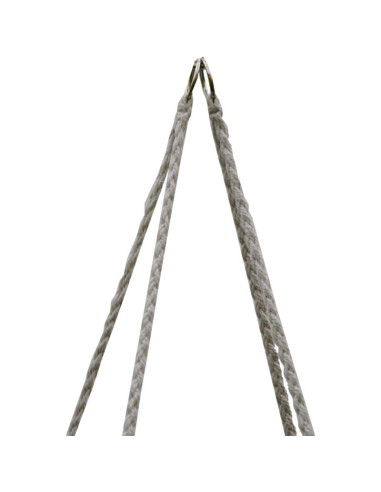 Hamak ażurowy fotel wiszący bocianie gniazdo 80x60cm ecru