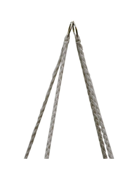 Hamak ażurowy fotel wiszący bocianie gniazdo 80x60cm ecru