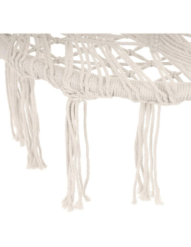 Hamak ażurowy fotel wiszący bocianie gniazdo 80x60cm biały new styl