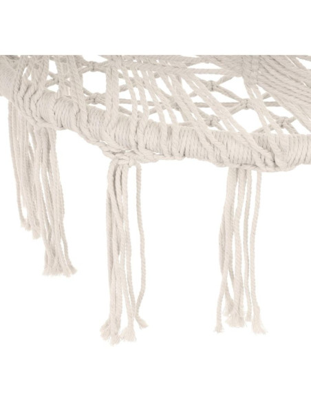 Hamak ażurowy fotel wiszący bocianie gniazdo 80x60cm biały new styl