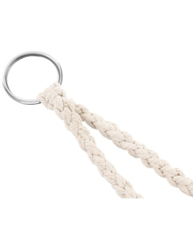 Hamak ażurowy fotel wiszący bocianie gniazdo 80x60cm biały new styl