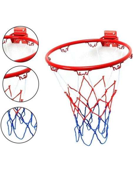 Obręcz do kosza 45cm z piłką i pompką best sporting