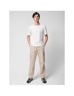 Spodnie tkaninowe cargo męskie outhorn othwss24ttrom637-83s