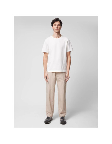 Spodnie tkaninowe cargo męskie outhorn othwss24ttrom637-83s